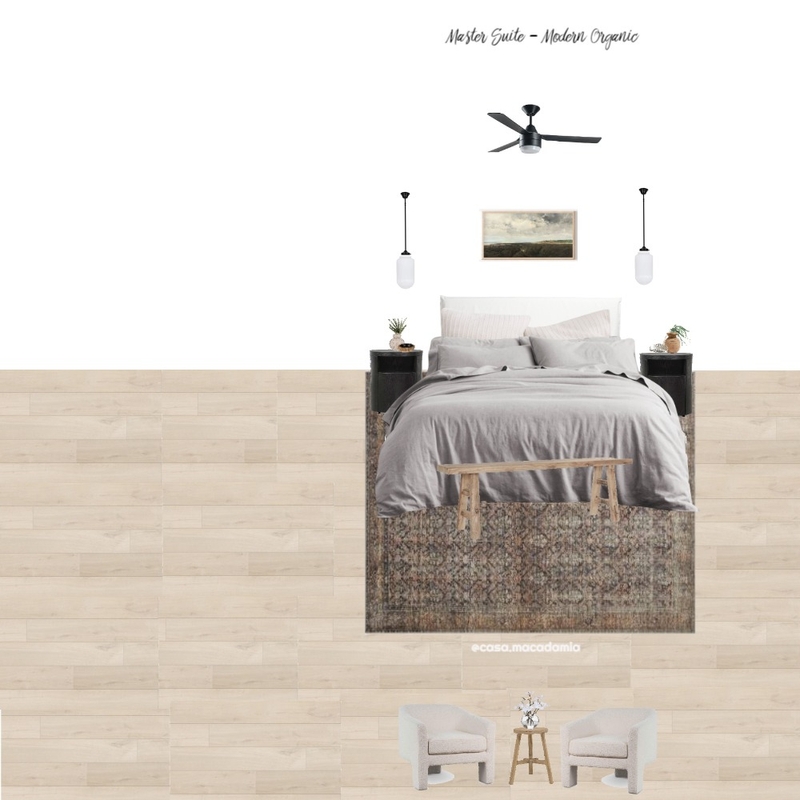 Master Suite - Modern Organic (Billie - Honigold - Boucle Chair) Mood Board by Casa Macadamia on Style Sourcebook