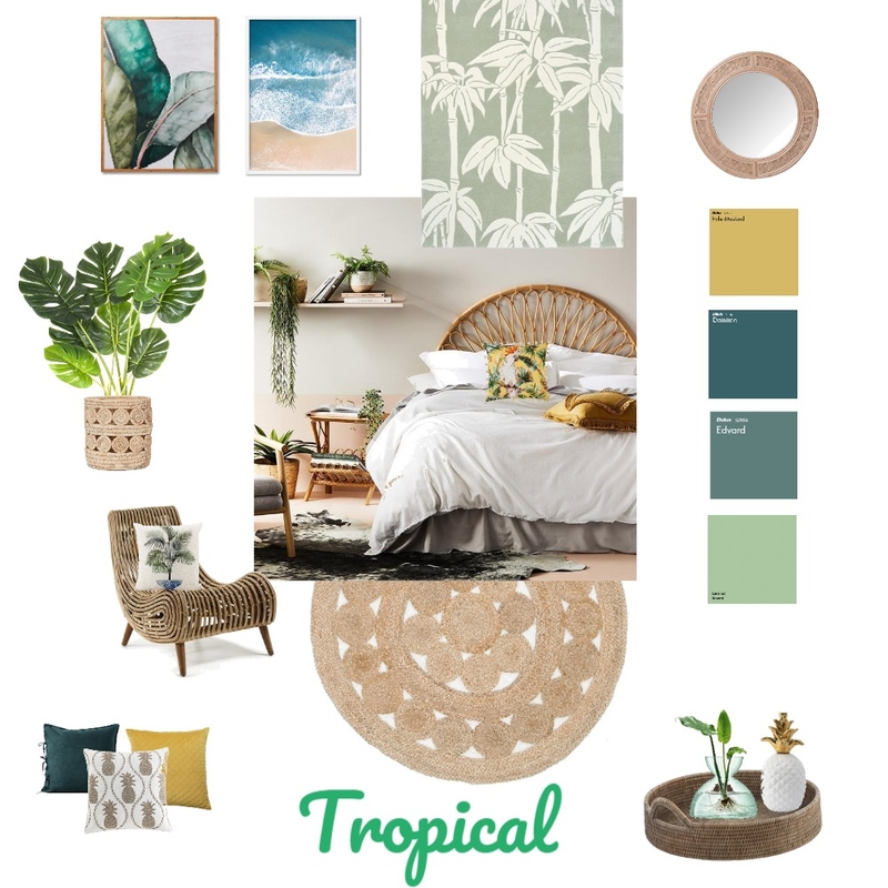 tropical Mood Board by RAYZ on Style Sourcebook
