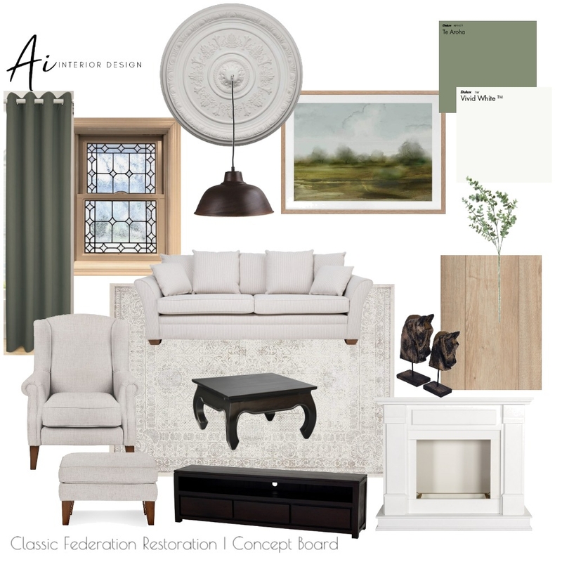 Classic Federation Restoration Mood Board by aiinteriordesign on Style Sourcebook