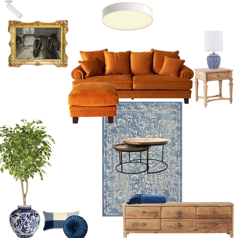 Sample Board - Living Room Mood Board by Charlotte Chapman on Style Sourcebook