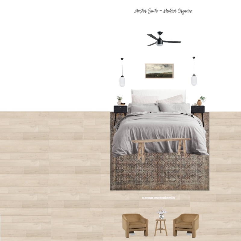 Master Suite - Modern Organic (Billie - Trent - Velvet Chair) Mood Board by Casa Macadamia on Style Sourcebook