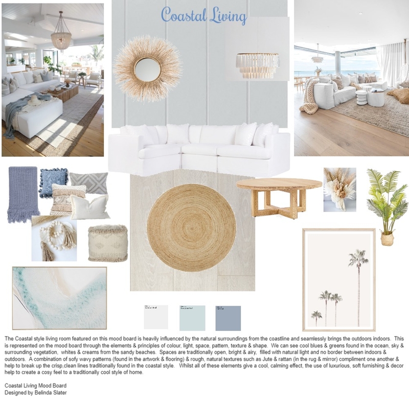 Coastal Living Mood Board by Belinda Slater on Style Sourcebook