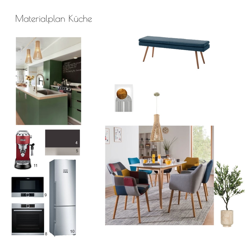 Materialplan Küche final Mood Board by Sonja on Style Sourcebook