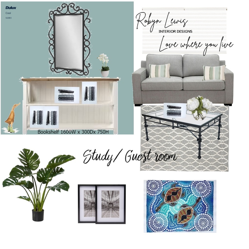 study guest room Mood Board by RobynLewisCourse on Style Sourcebook