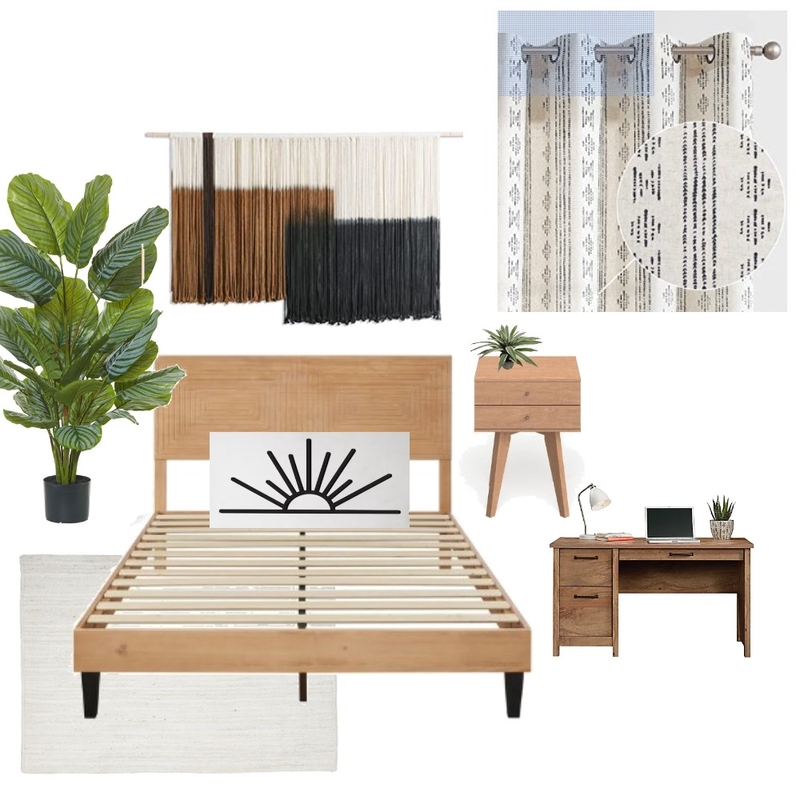 mid century modern man - guest room Mood Board by erick on Style Sourcebook