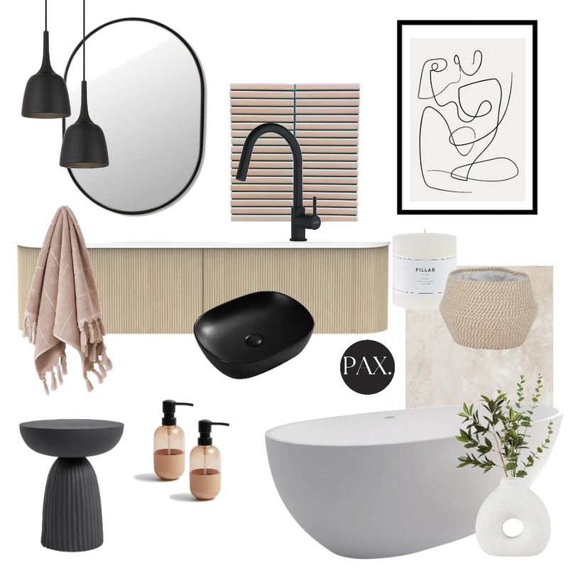 Neutral Bathroom Mood Board by PAX Interior Design on Style Sourcebook