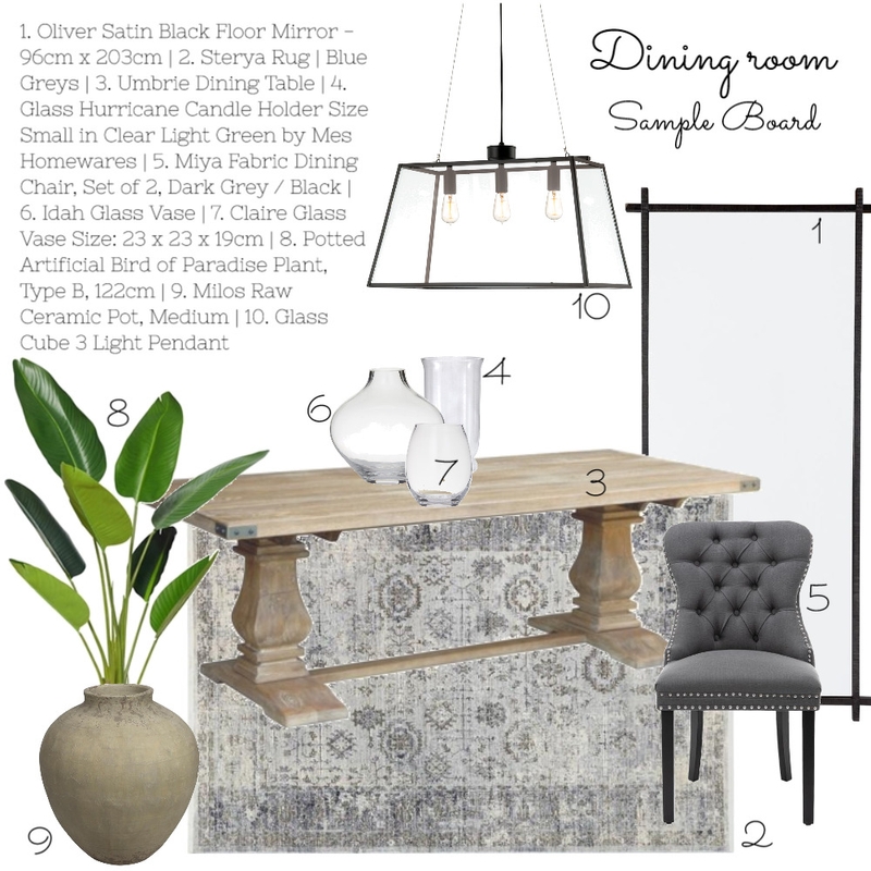 Dining room Mood Board by debslabs on Style Sourcebook