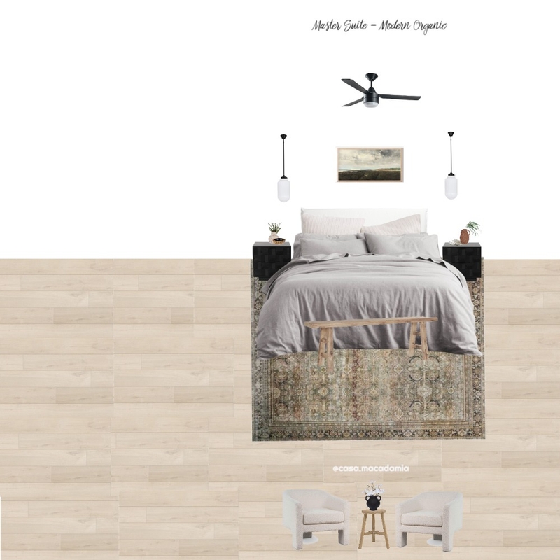 Master Suite - Modern Organic (Layla - 2 Step Mango - Boucle Chair) Mood Board by Casa Macadamia on Style Sourcebook
