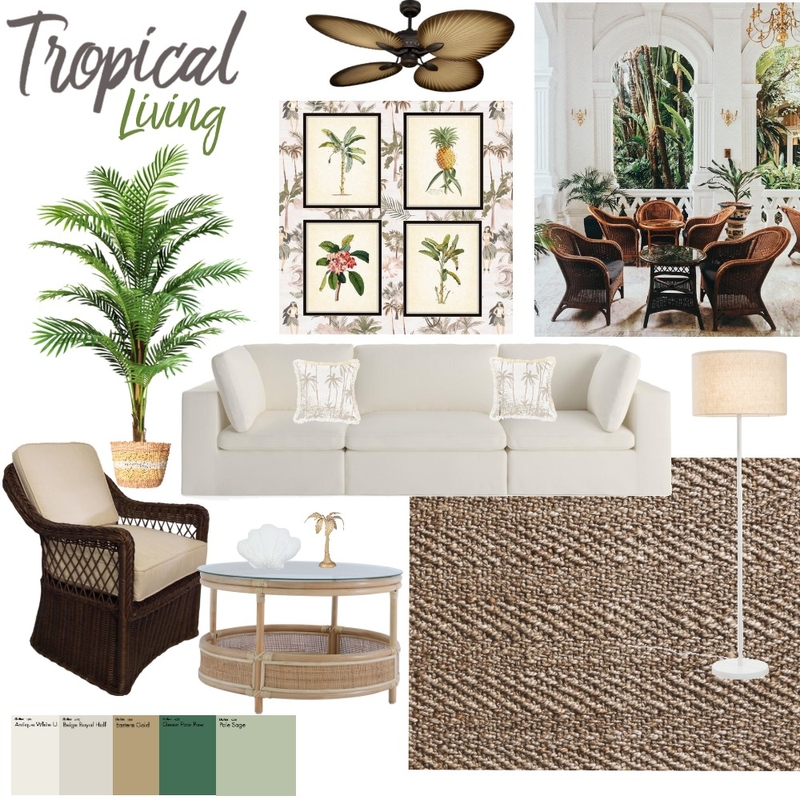 Tropical Mood Board by lilikoi on Style Sourcebook
