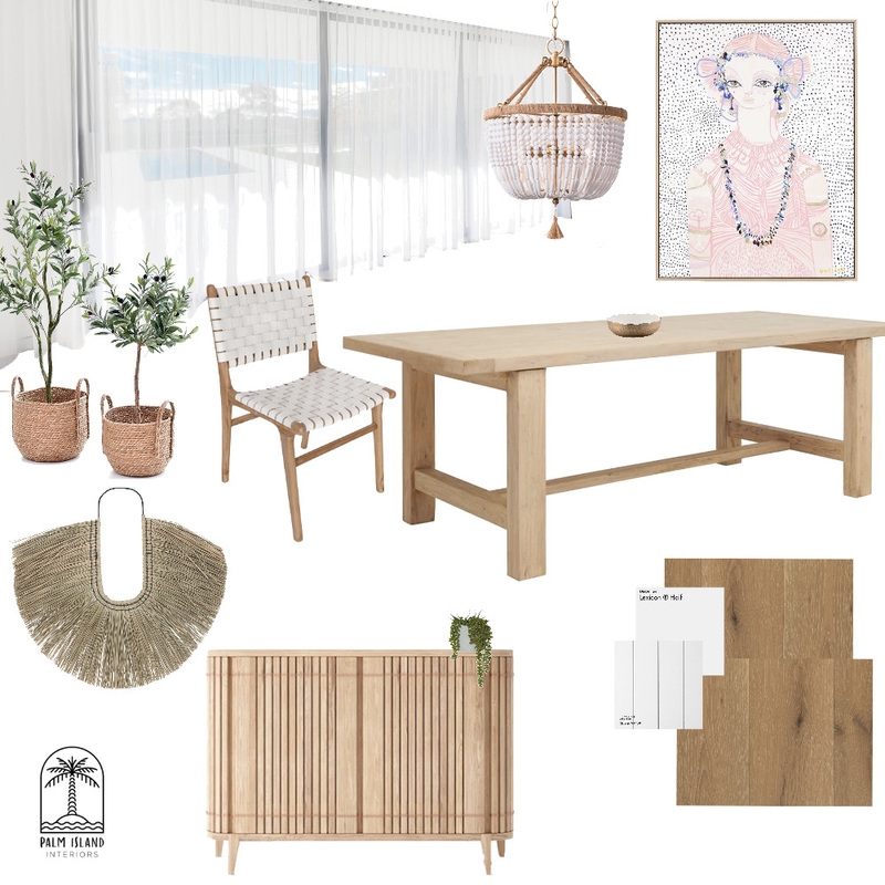 Modern Coastal Dining Mood Board by Palm Island Interiors on Style Sourcebook