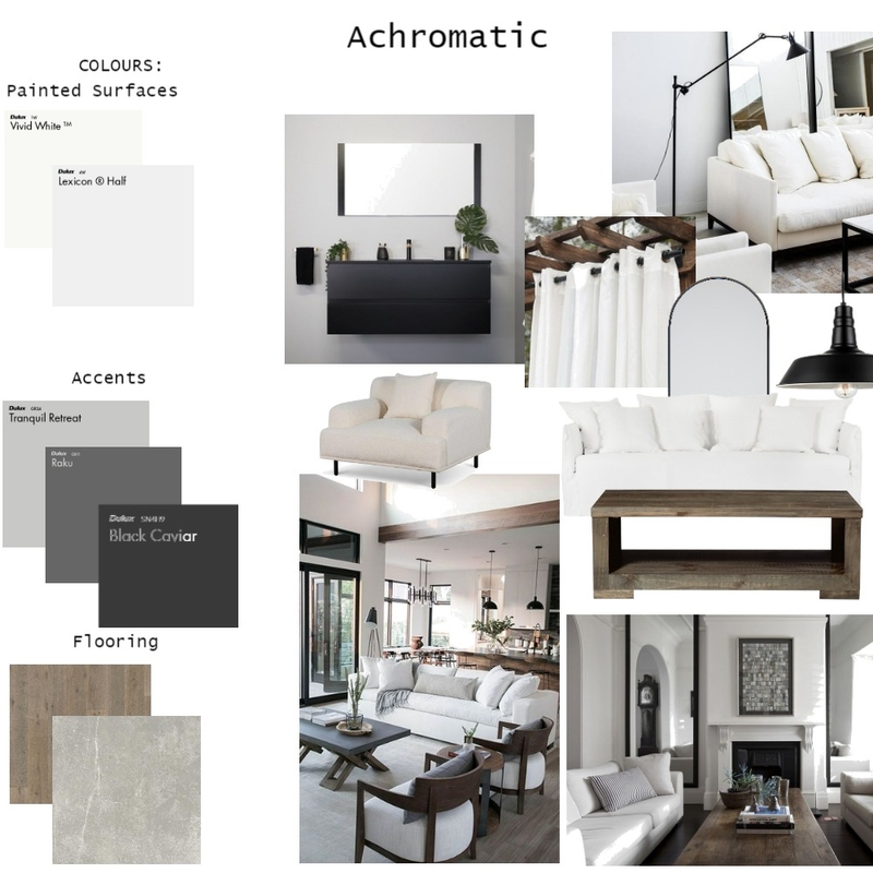 Achromatic Oasis Mood Board by Natalie Holland on Style Sourcebook