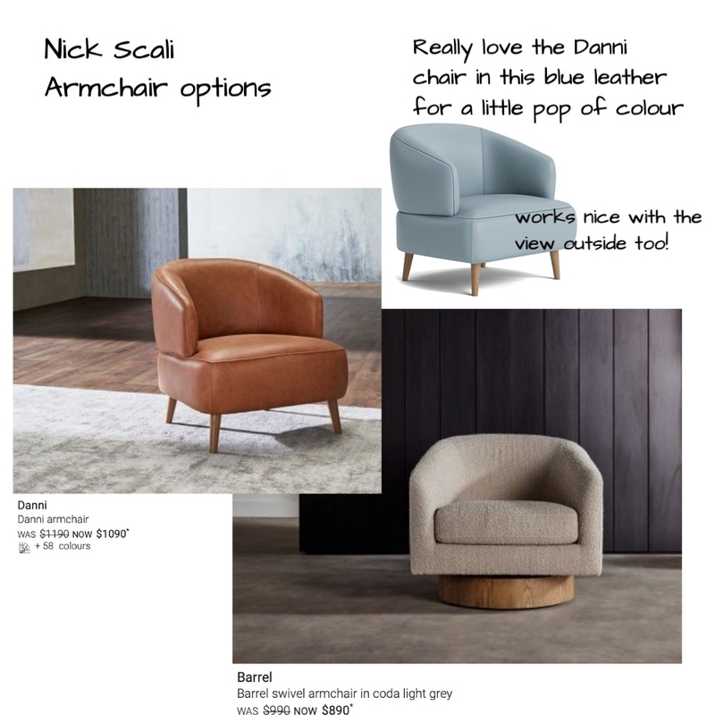 nick scali armchairs Mood Board by sonyapenny on Style Sourcebook