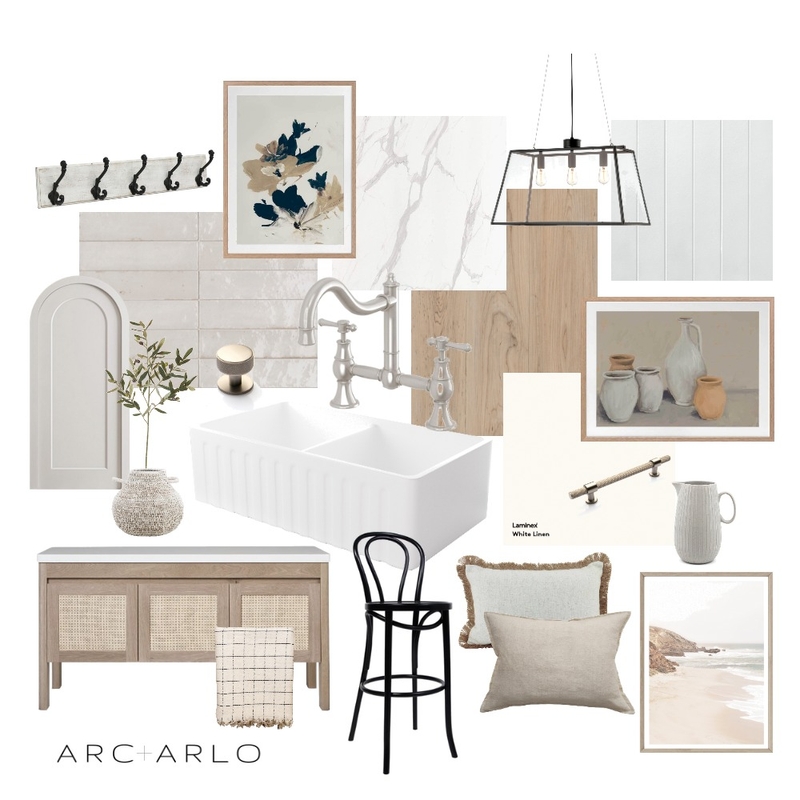 Farmhouse Kitchen Mood Board by Arc and Arlo on Style Sourcebook