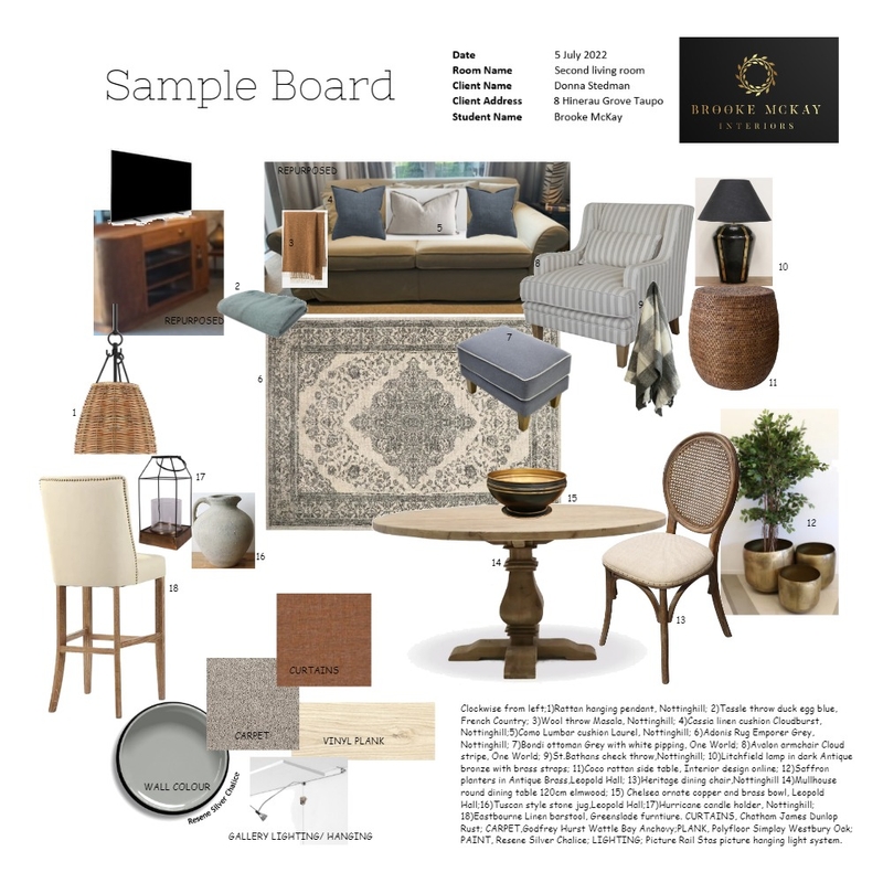 client moodboard Mood Board by BrookeMcKayInteriors on Style Sourcebook