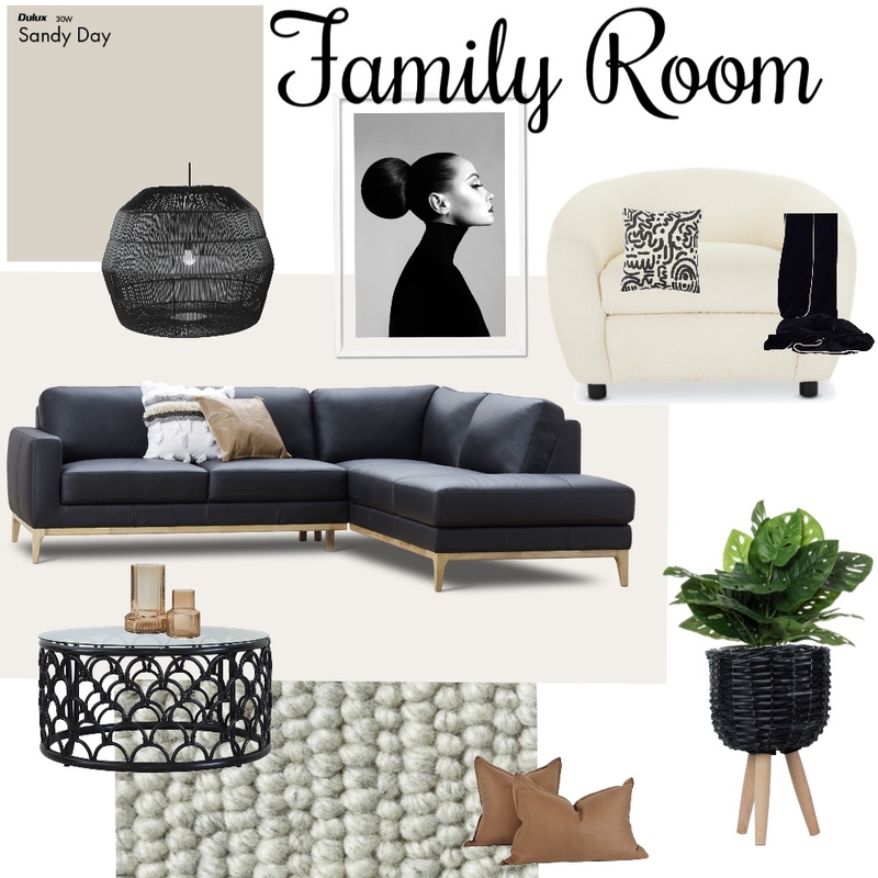 Family Room Mood Board by Holmesby Interiors on Style Sourcebook