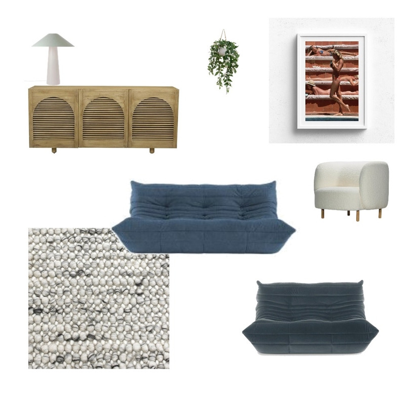 Living Blue Mood Board by juliamode on Style Sourcebook