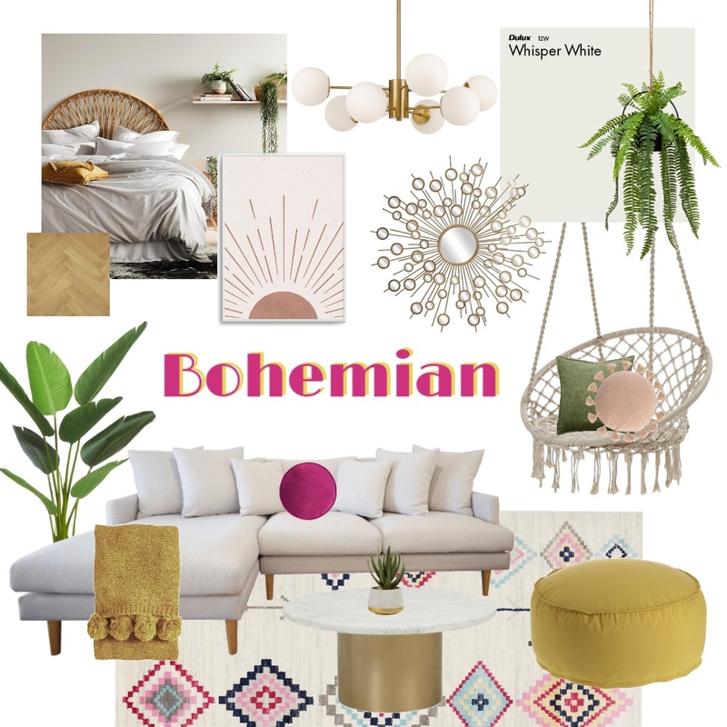 Bohemian Mood Board by Rebecca Smith on Style Sourcebook