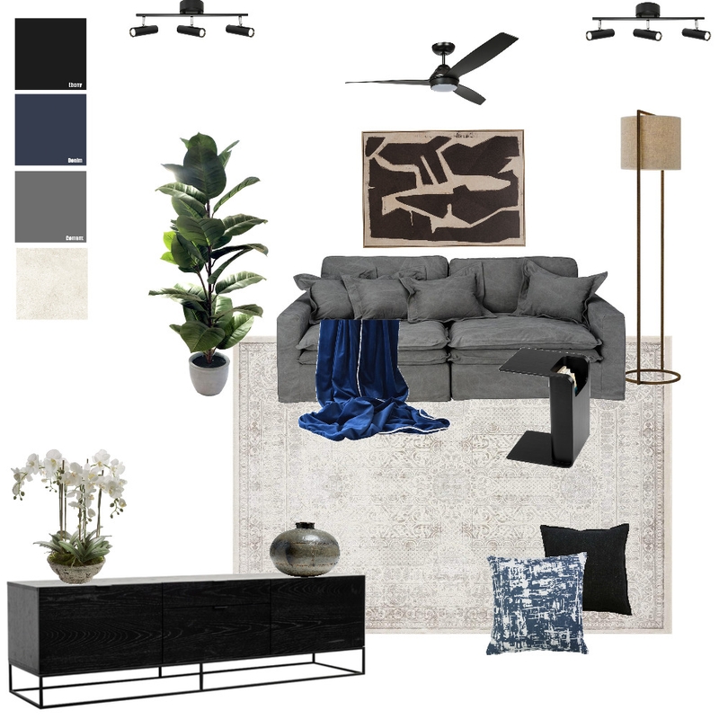 Modern Minimalist Living Room Mood Board by celeste on Style Sourcebook