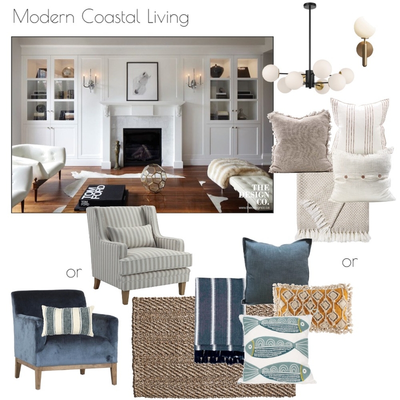 Modern Coastal Living Mood Board by Loom+Tusk Interiors on Style Sourcebook