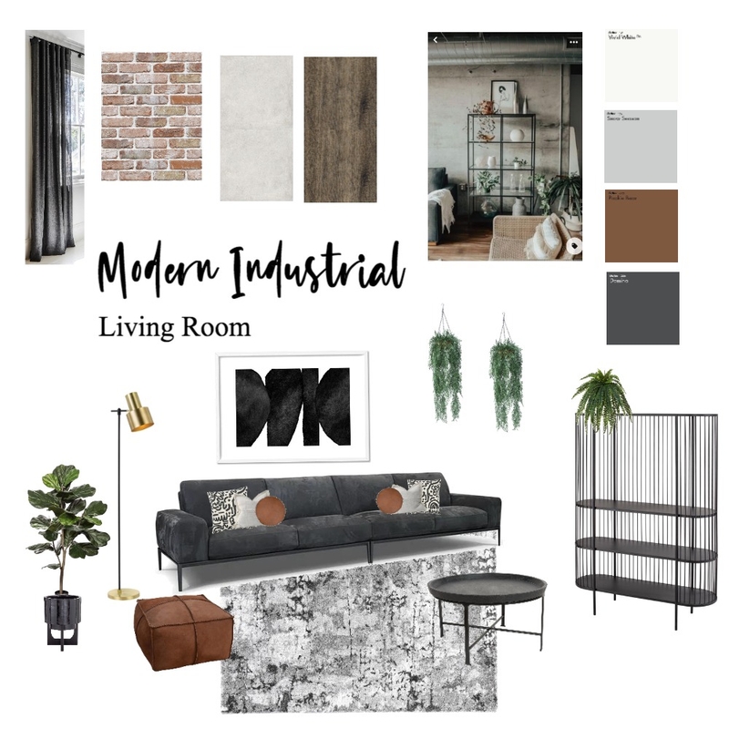 Assignment 3 Modern Industrial Mood Board by by caddie on Style Sourcebook