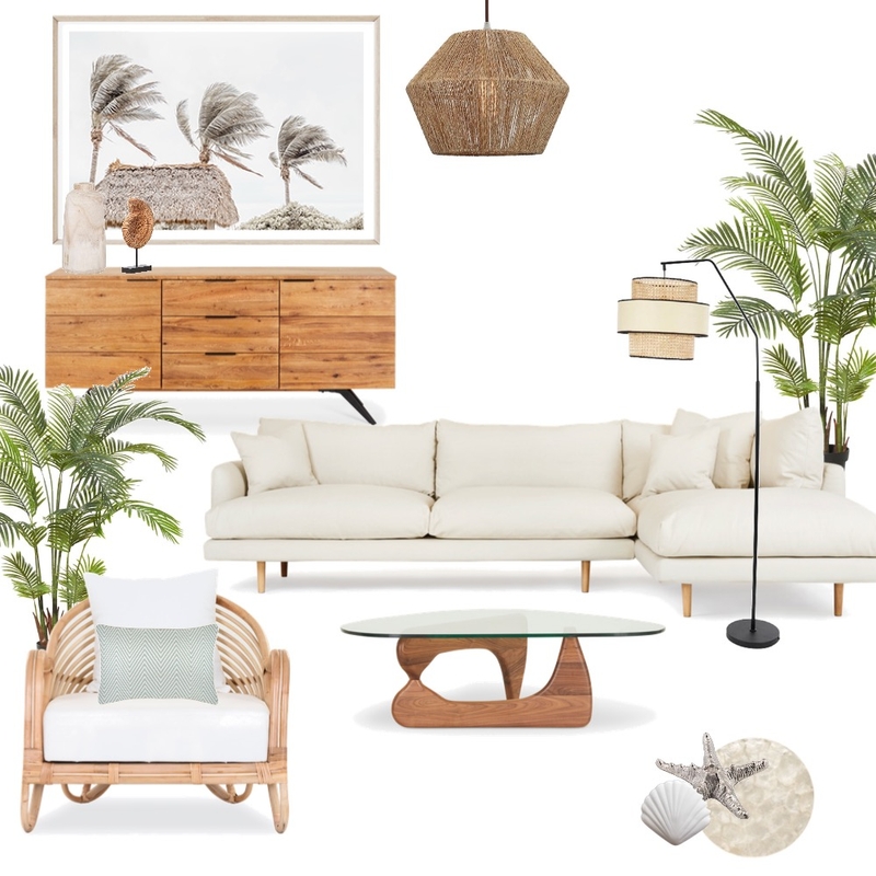 Summer escape Livingroom Mood Board by Fleur Design on Style Sourcebook