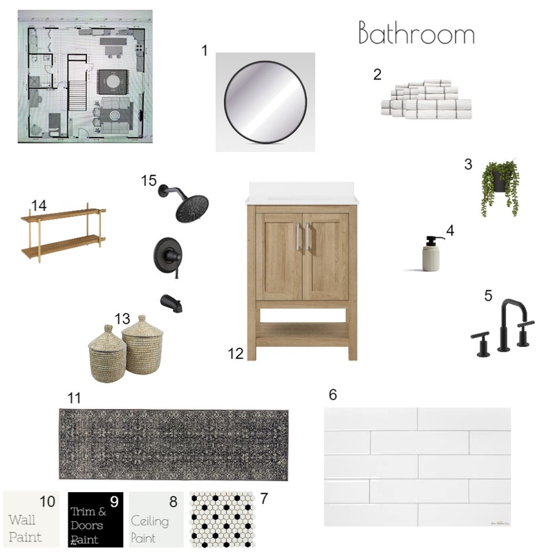 Boho Bathroom Mood Board by Miranda Nacarelli on Style Sourcebook
