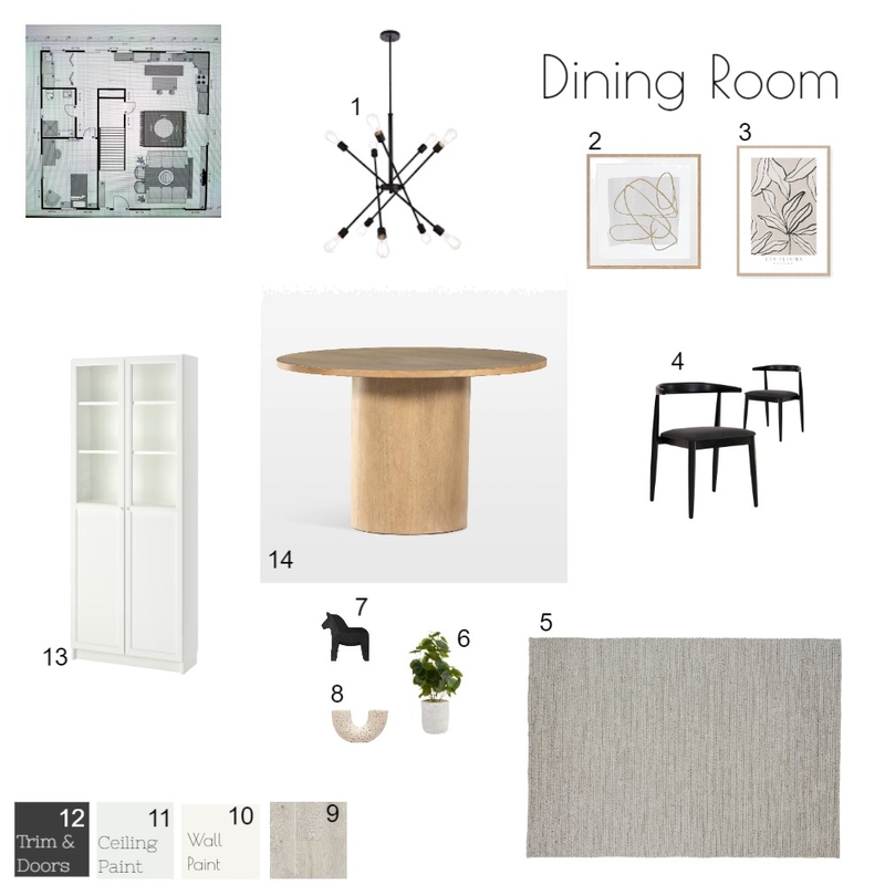 Dining Room Mood Board by Miranda Nacarelli on Style Sourcebook