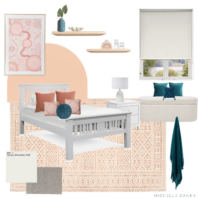 Revised Mood Board - Harpers Bedroom - Emma Bignell Mood Board by Michelle Canny Interiors on Style Sourcebook