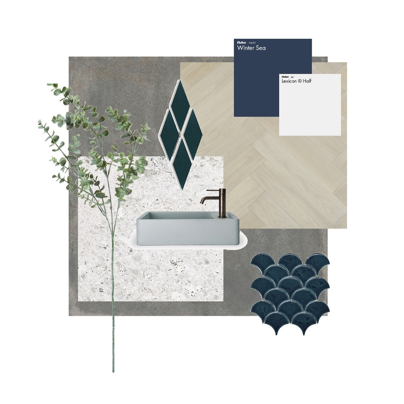 Bathroom 1_Blue Mood Board by Bhavika on Style Sourcebook