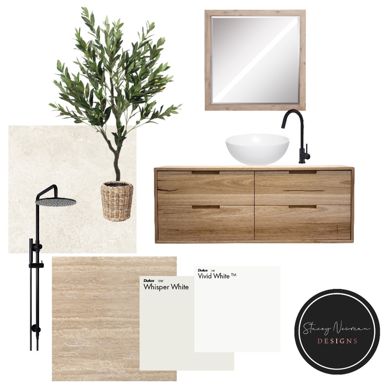 Natural Bathroom Mood Board by Stacey Newman Designs on Style Sourcebook