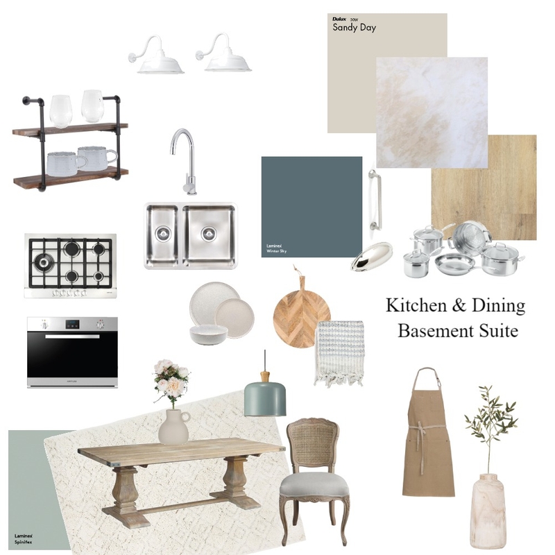 Kitchen & Dining Basement Suite Mood Board by Morganizing Co. on Style Sourcebook