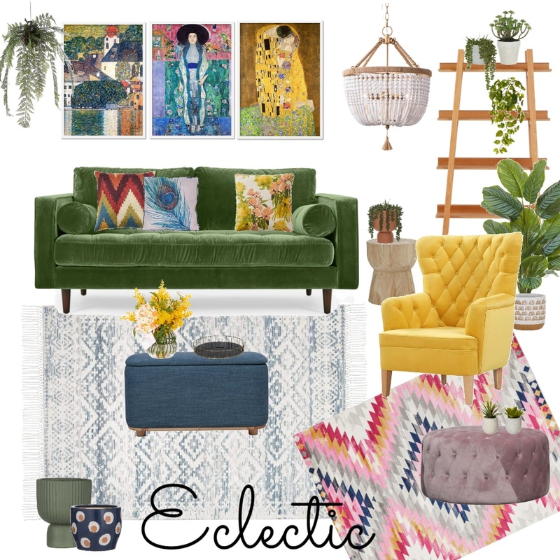 Eclectic Living Room Mood Board by Lucey Lane Interiors on Style Sourcebook