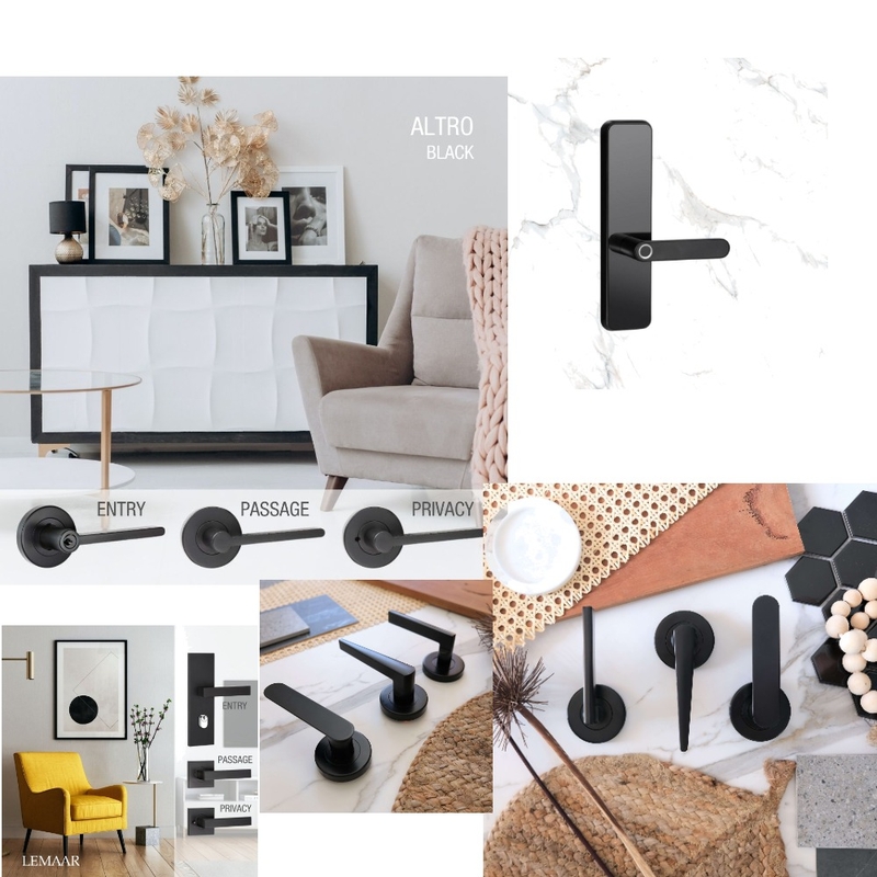 Black door handles Mood Board by Door hardware on Style Sourcebook