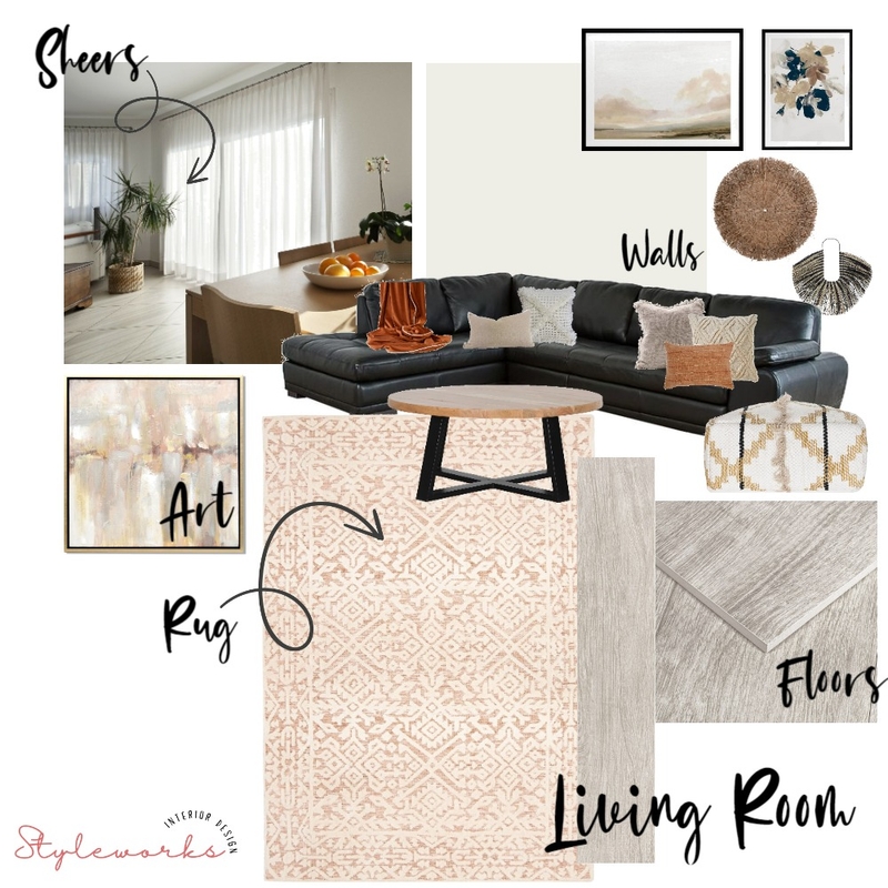 Living Room - East Brisbane Mood Board by Styleworks Interior Design on Style Sourcebook