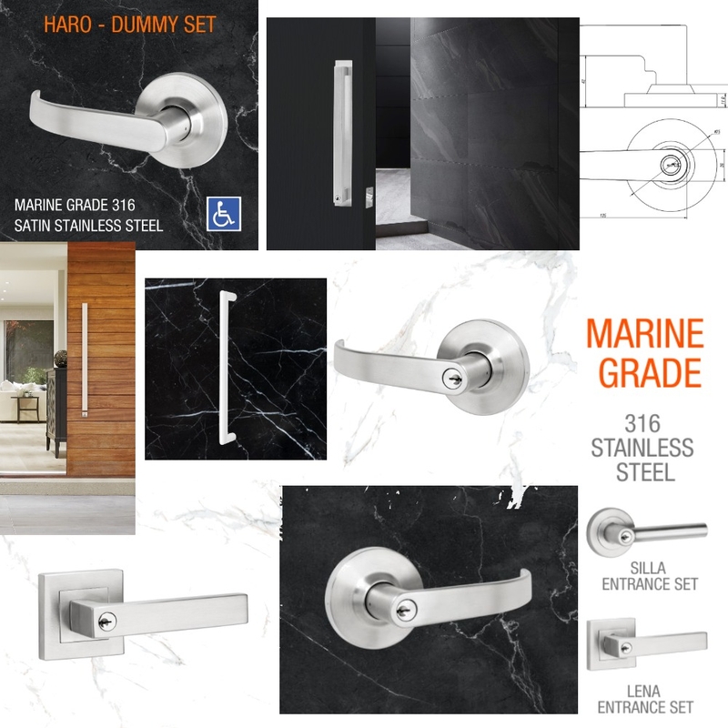 Door handles - marine grade Mood Board by Door hardware on Style Sourcebook
