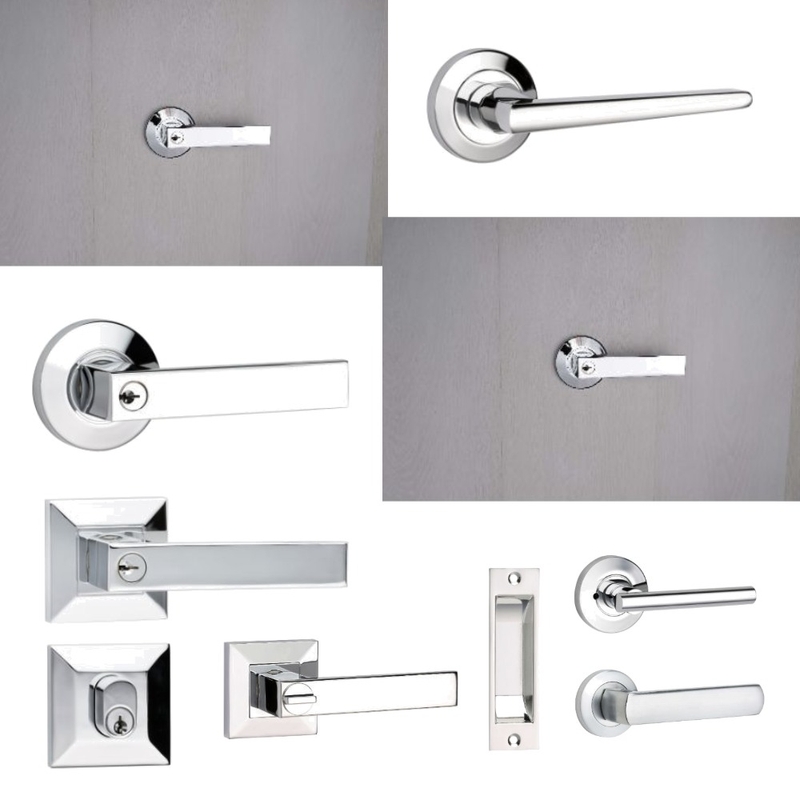 Door handles in chrome Mood Board by Door hardware on Style Sourcebook