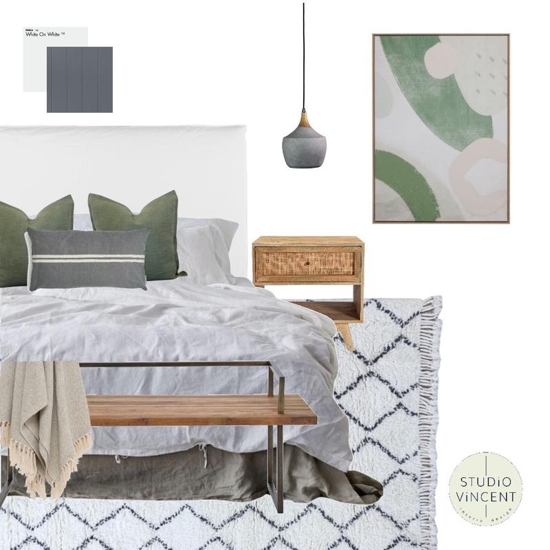 Cozy Bedroom 2 Abstract Art Mood Board by Studio Vincent on Style Sourcebook