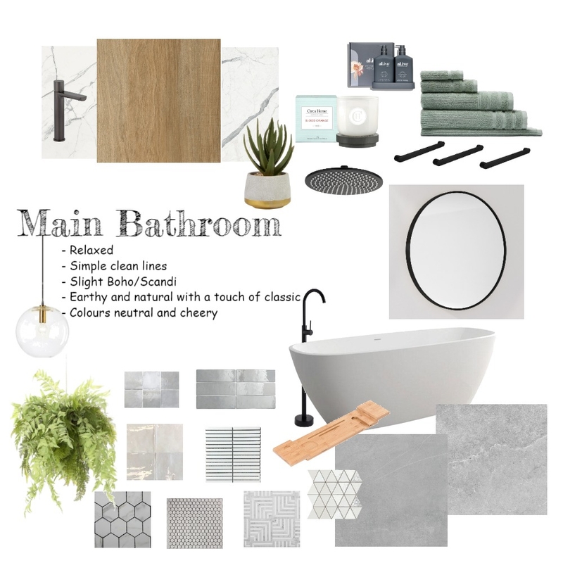 Main Bathroom Mood Board by Jena on Style Sourcebook