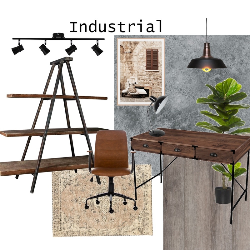 Module 3 Part A Mood Board 3 Industrial 2 Mood Board by Bianca Strahan on Style Sourcebook