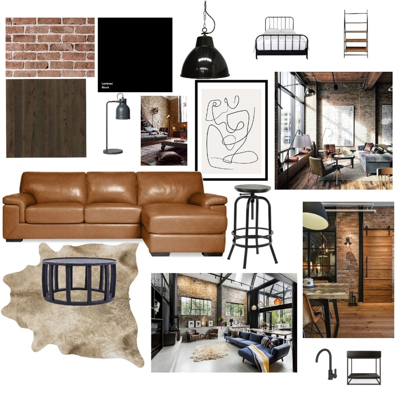 Industrial Mood Board Mood Board by emilybover on Style Sourcebook