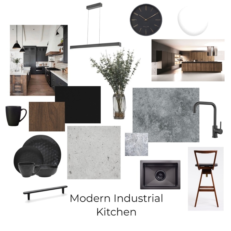 Modern Industrial Kitchen Mood Board by MichH on Style Sourcebook