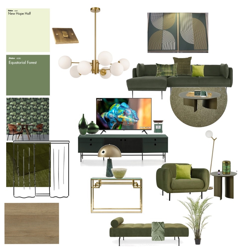 living room green Mood Board by allison frantz on Style Sourcebook