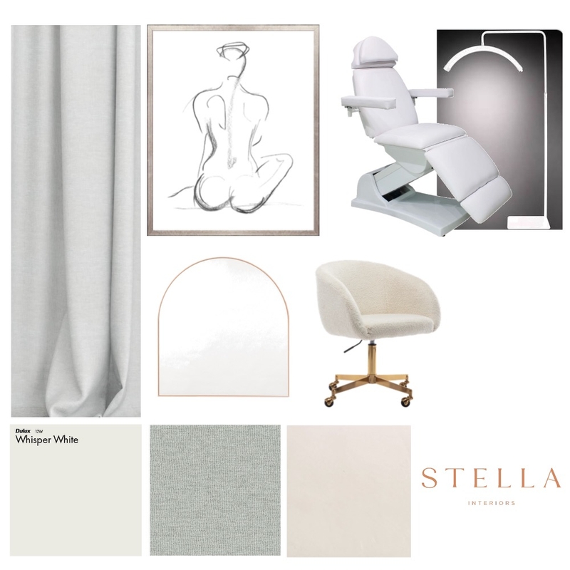 Injectables Clinic Moodboard Reception Mood Board by Stella Interiors & Property Styling on Style Sourcebook