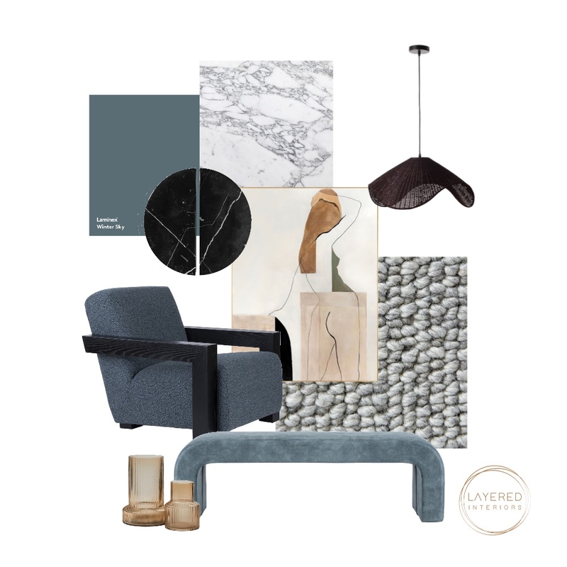 Moody Blues Retreat Mood Board by Layered Interiors on Style Sourcebook