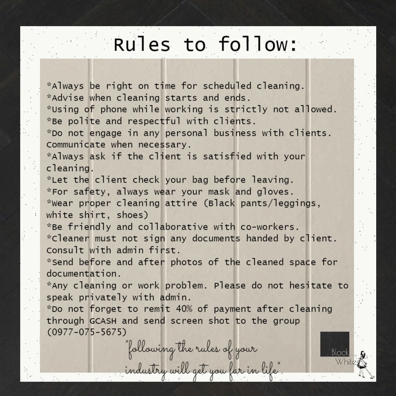 Black And White Cleaning Co Rules Mood Board by Gia123 on Style Sourcebook