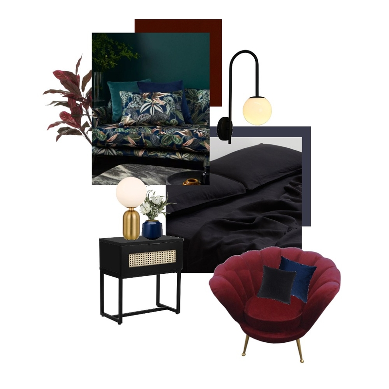 Dark + Stormy Luxe Mood Board by rubytalaj on Style Sourcebook