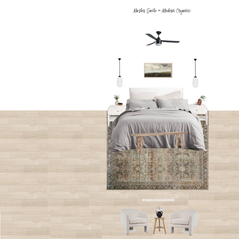 Master Suite - Modern Organic (Layla- Perry White- Boucle Chair) Mood Board by Casa Macadamia on Style Sourcebook