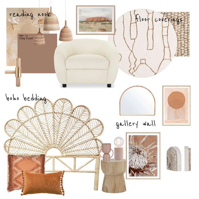 boho terracotta bedroom Mood Board by Design2022 on Style Sourcebook