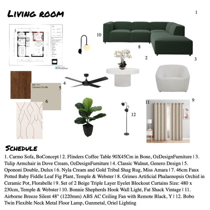 living room Mood Board by Ying on Style Sourcebook