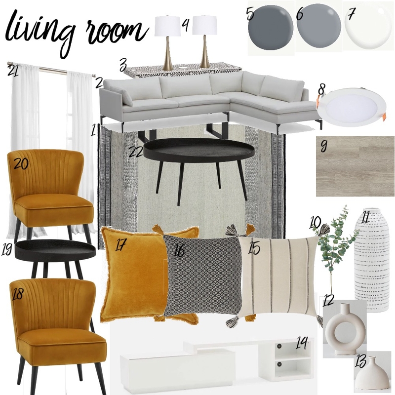 living room Mood Board by mena obaidi on Style Sourcebook